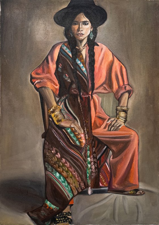 Portrait of an Andean Woman