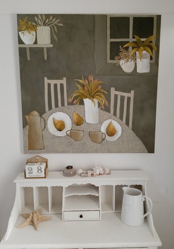 Eating Pears On A Starry Night......