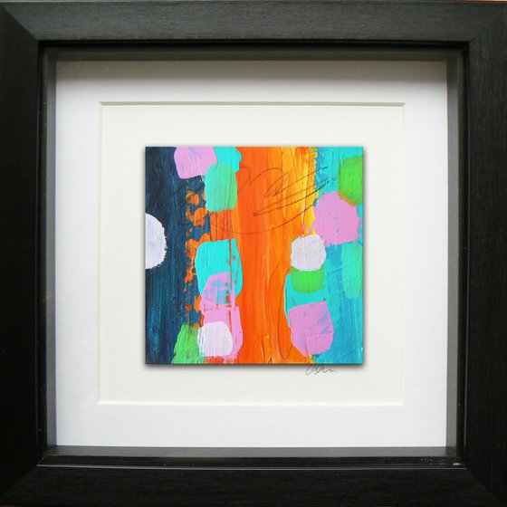 Framed ready to hang mini original abstract #259