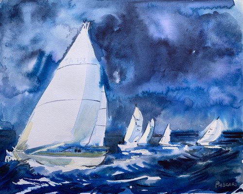 Sailboats by Olga Pascari