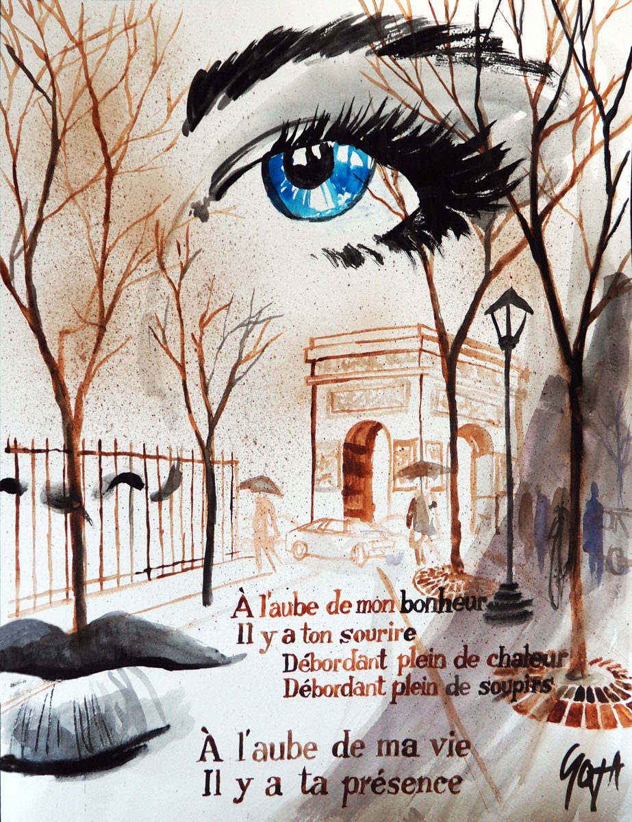 Impressionistic Portrait Painting By Nicolas Goia, 20 X 26", Paris Memories Vi, Original Artwork