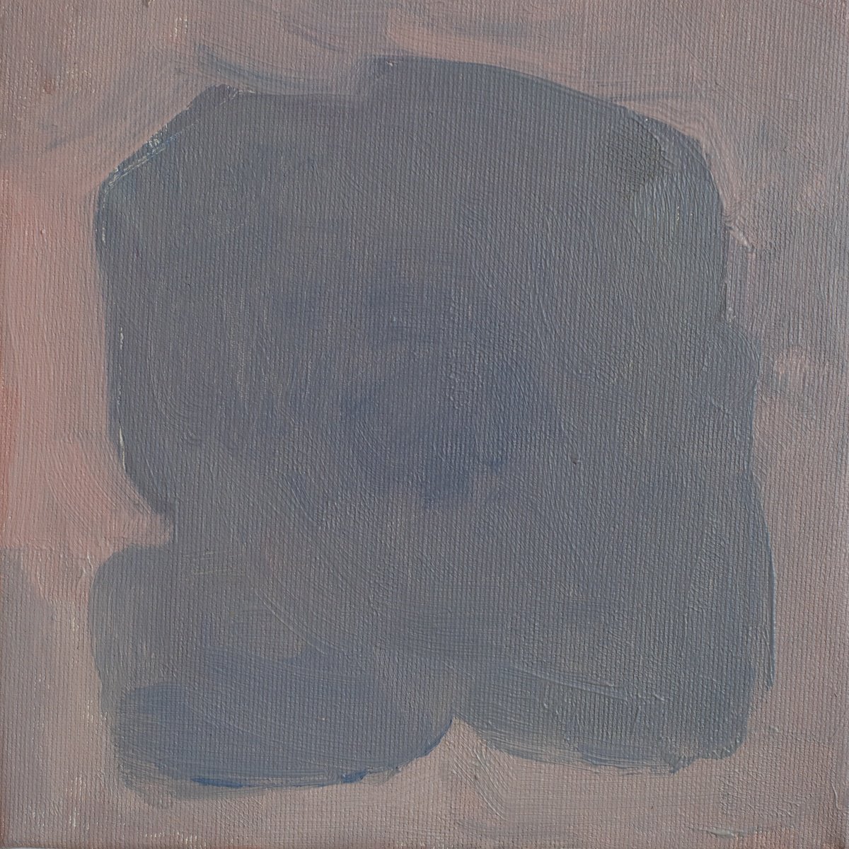 Abstract Botanical Oil Painting By Glib Franko, 9 X 9, #35, Original Artwork