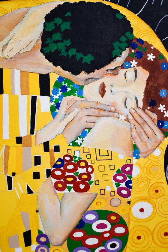 Klimt Lovers' Kiss