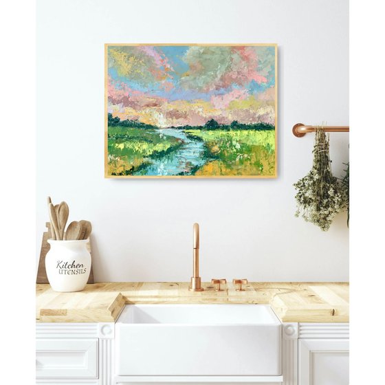 Sunset Over Everglades Waters