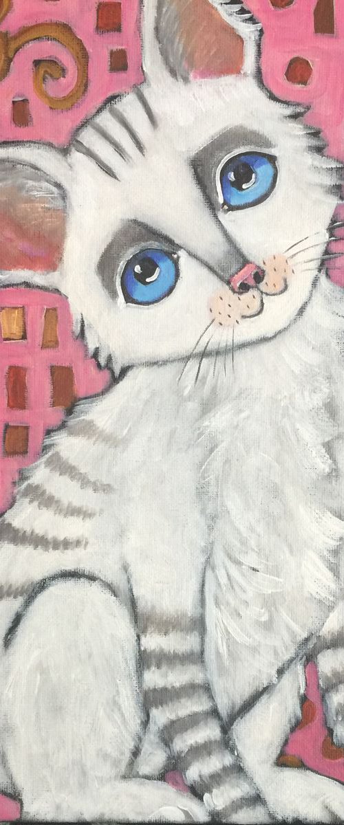 “Klimt Kitty” by Holly Wojahn