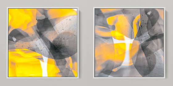 META COLOR XVI - PHOTO ART 150 X 75 CM FRAMED DIPTYCH