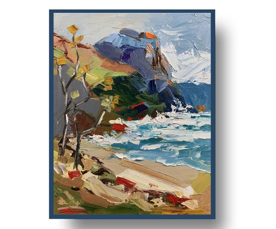 Sea shore.