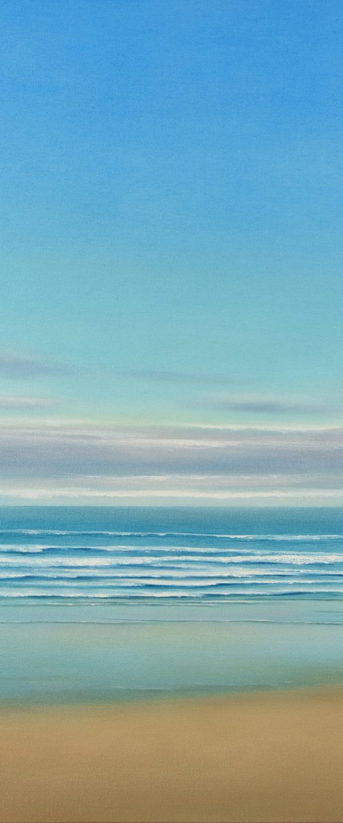 Soothing Ocean - Blue Sky Seascape by Suzanne Vaughan
