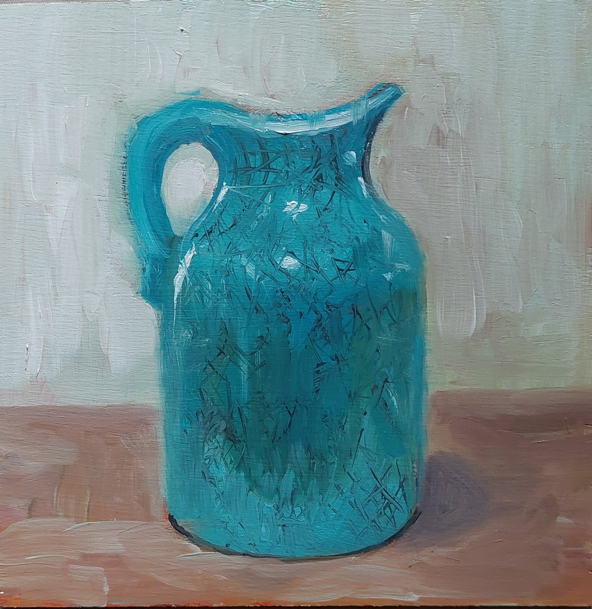 Petrolgreen Vase By Els Driesen, 8 X 8, Artwork For Sale On Artfinder