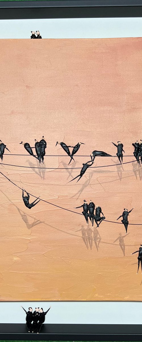 Freedom People ,,Acrobats’‘ Eka Peradze Art by Eka Peradze