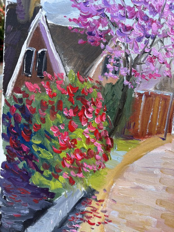 Blossoming Trees and Windmill