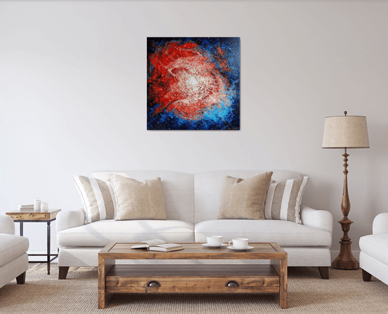 Star birth 80×80cm