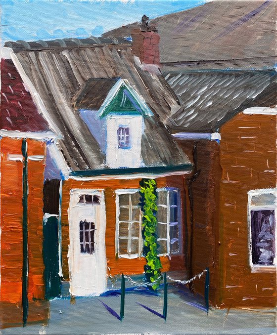 Small Dutch house. Plein Air