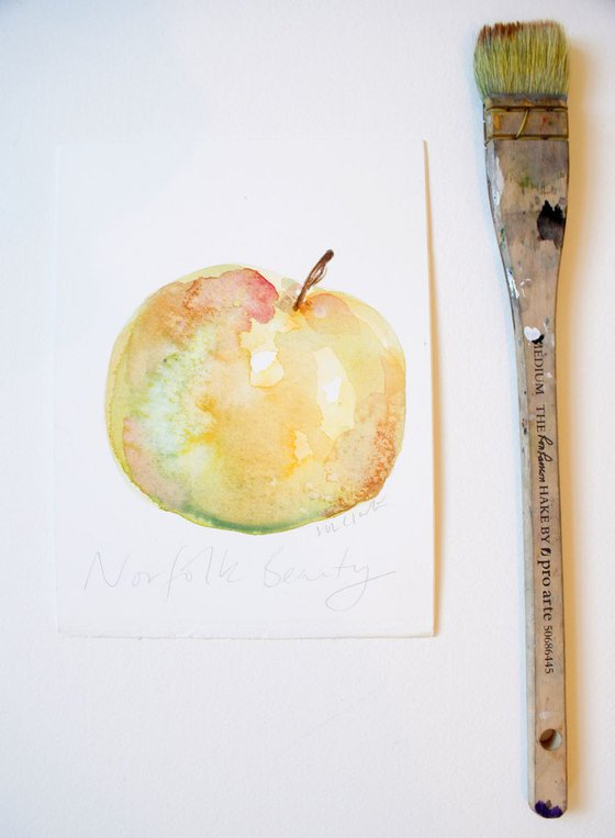 Norfolk Beauty Apple Watercolour