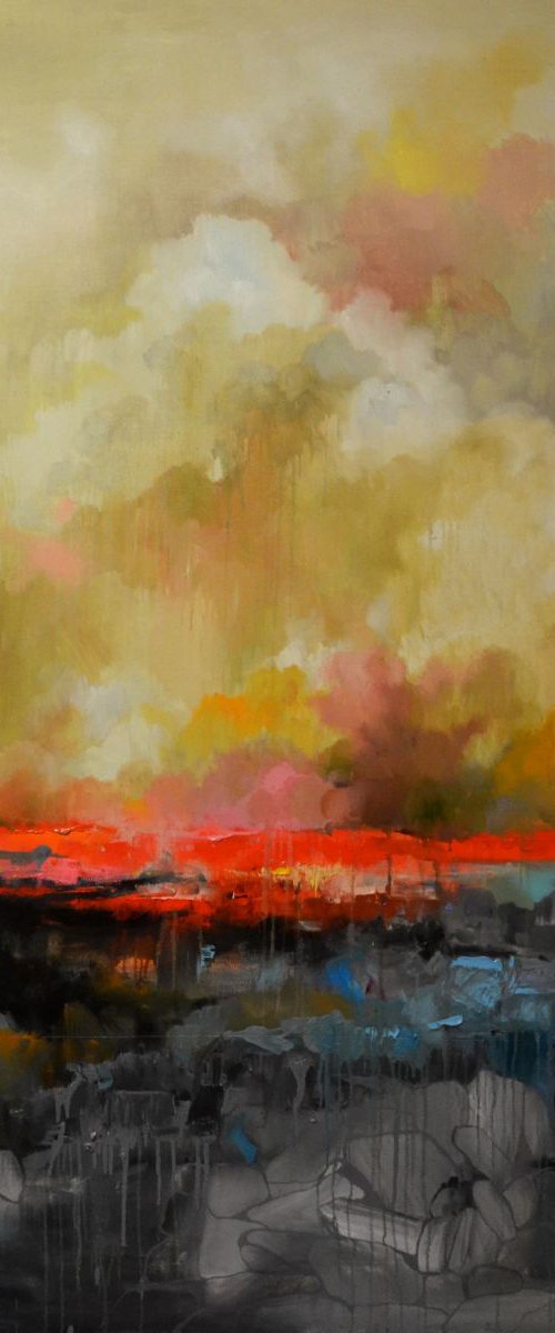 Landscape with stones by Zhanna Kondratenko