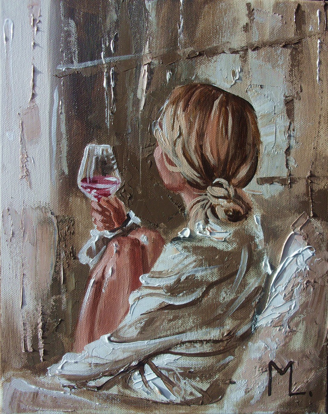 もんちゃん#14 原画 oil painting くま シロクマ もんちゃん#14 原画 oil painting