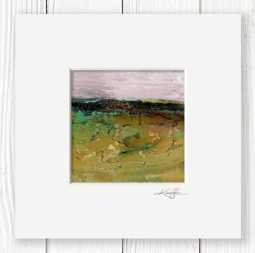 Mystical Land 411 - Textural Landscape Painting by Kathy Morton Stanion by Kathy Morton Stanion