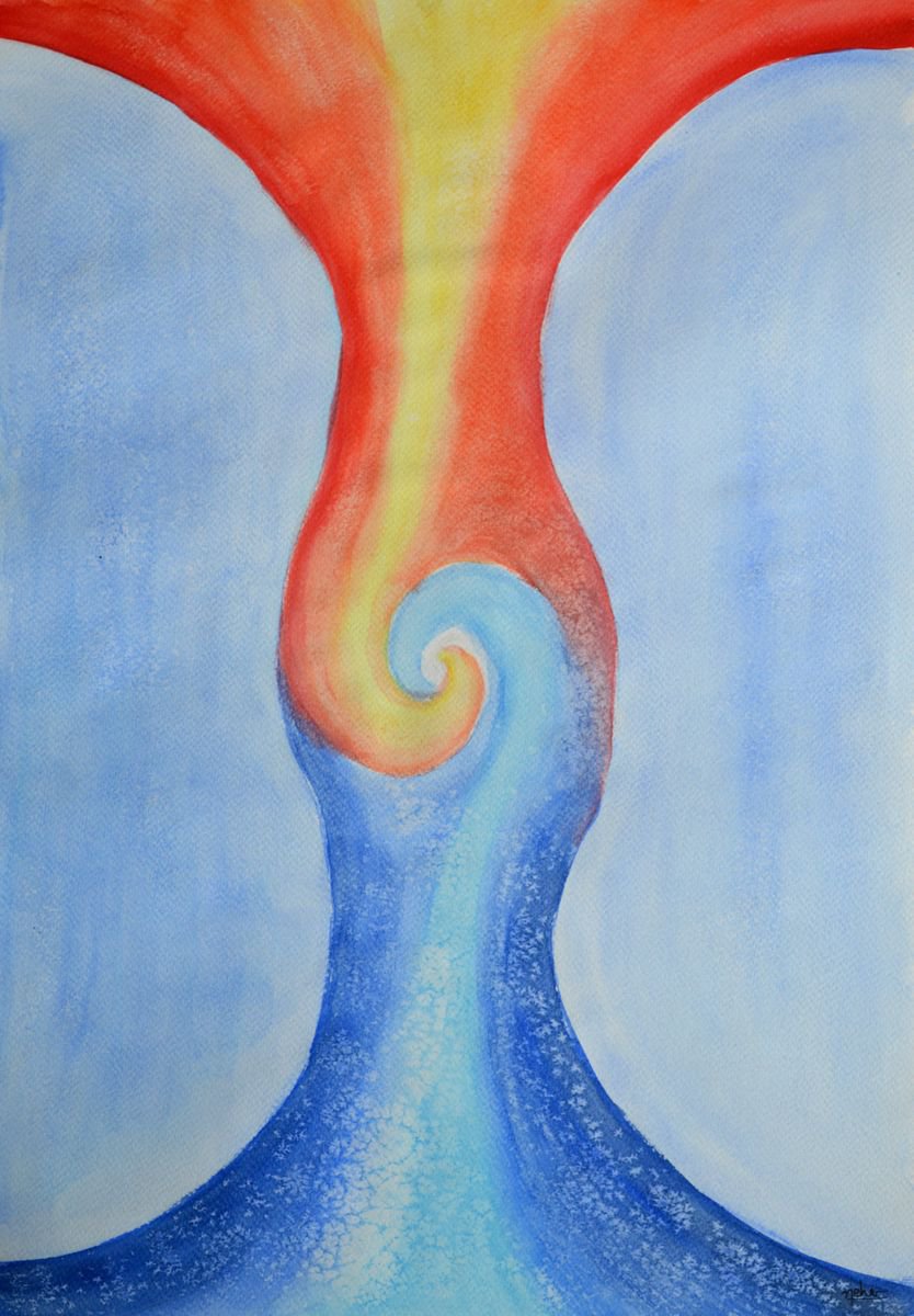 Abstract (fire and water) by Neha Soni