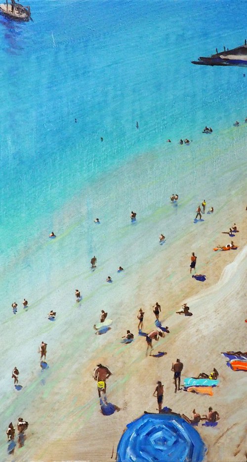 On the beach at Dubrovnik by Yuanyuan Liu