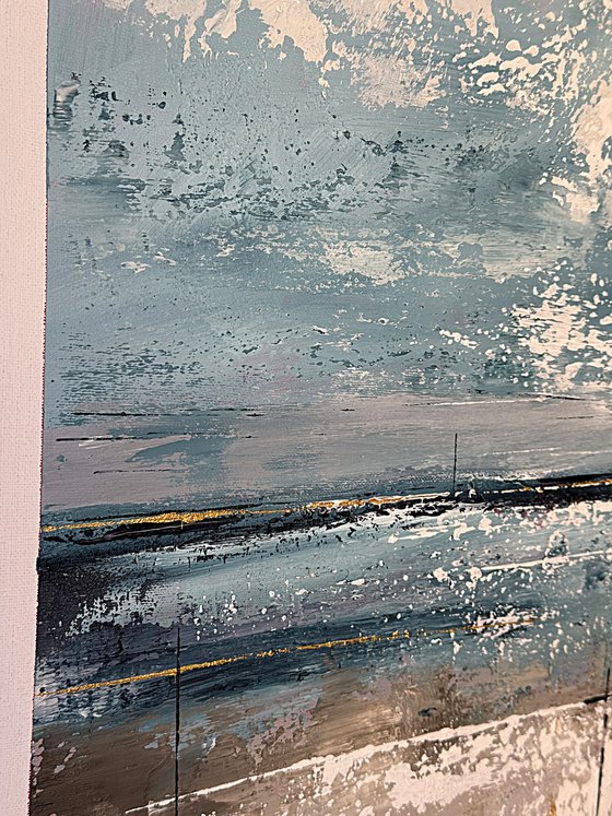 Crimson Light Breaking Through Blue