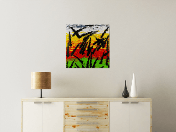 Sunset In The Grass 1