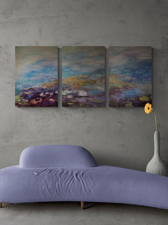 The White Water Lilies Triptych