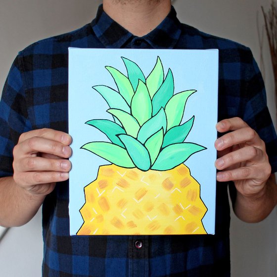 Pineapple Pop Art Painting