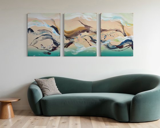Resplendent By The Sea Triptych