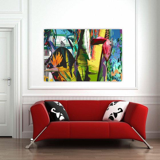 JUNGLE | ORIGINAL DIGITAL PAINTING GICLÉE ON CANVAS, EDITION OF 7 PIECES