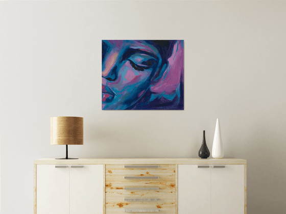 African Woman Original Art — Serene