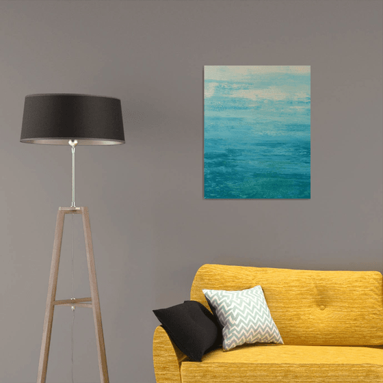 Flowing Blues - Modern Abstract Seascape