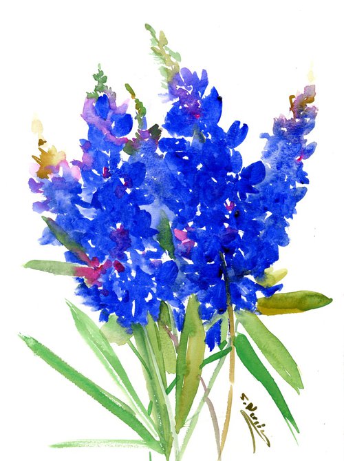 Bluebonnet Flowers by Suren Nersisyan