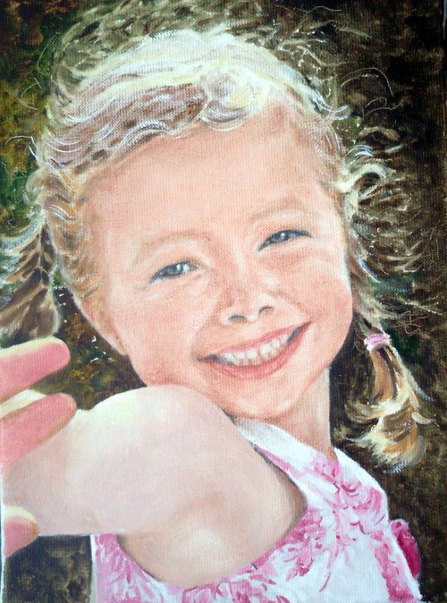 classic portrait of a child by Danielle ARNAL