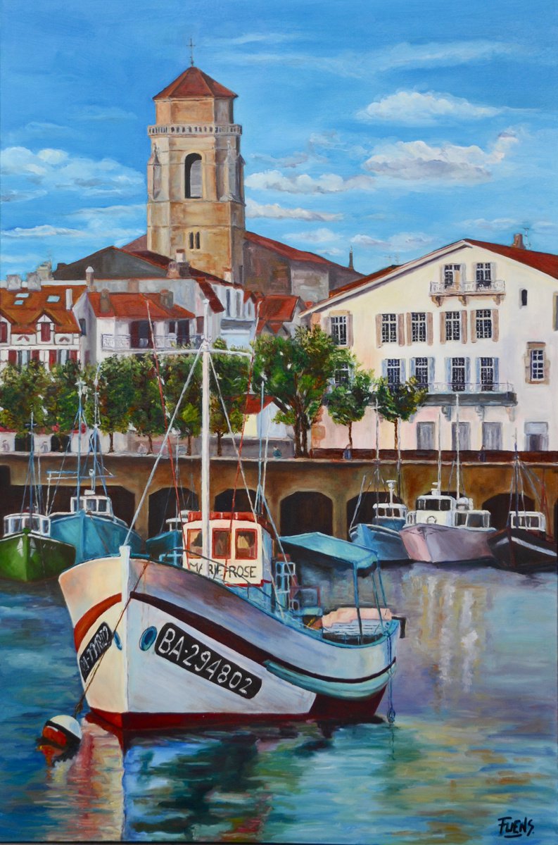 Saint Jean De Luz By Fuensanta Ruiz Urien, 31 X 47, Artwork For Sale On Artfinder