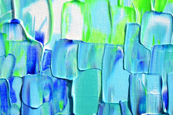 Relief Blue 32 - Large Abstract Ocean