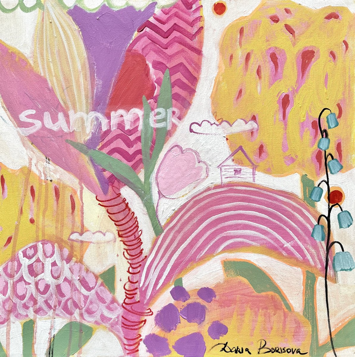 -Summer Dream-?. Acrylic painting on canvas by Daria Borisova