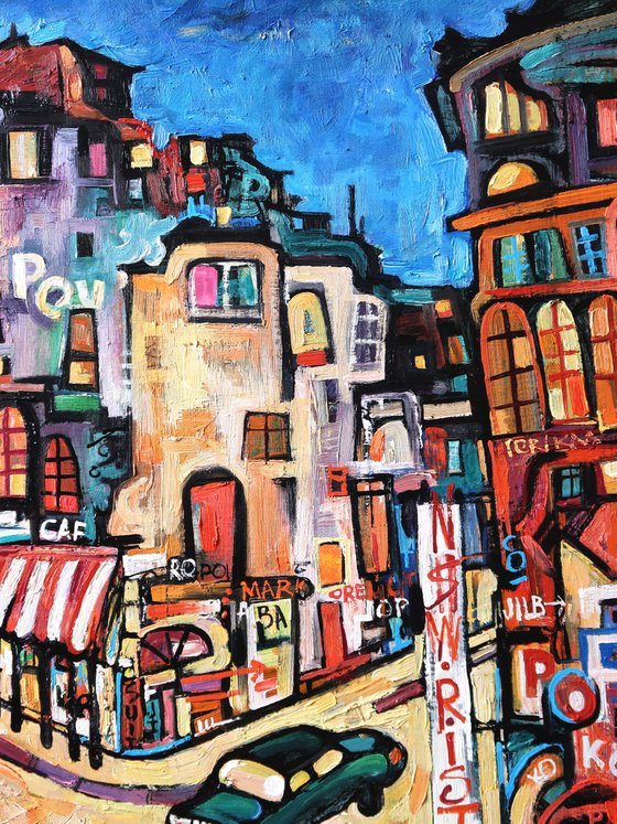 Mosaic of Paris at night. 2.