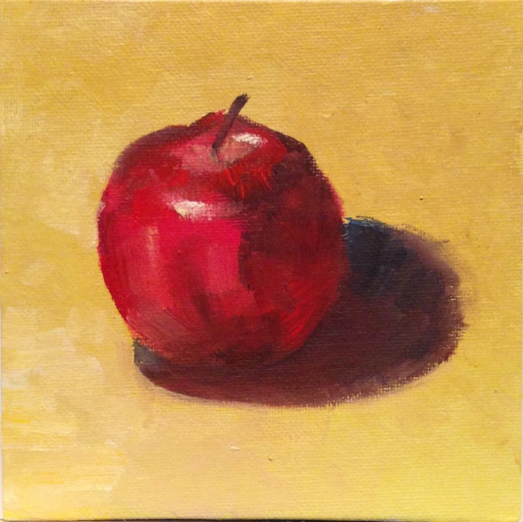 Apple Oil Painting By Anastasia Basmanova Artfinder