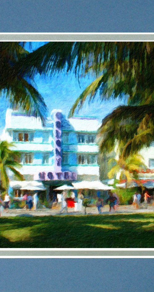 South Beach Miami Impressionistic by Robin Clarke