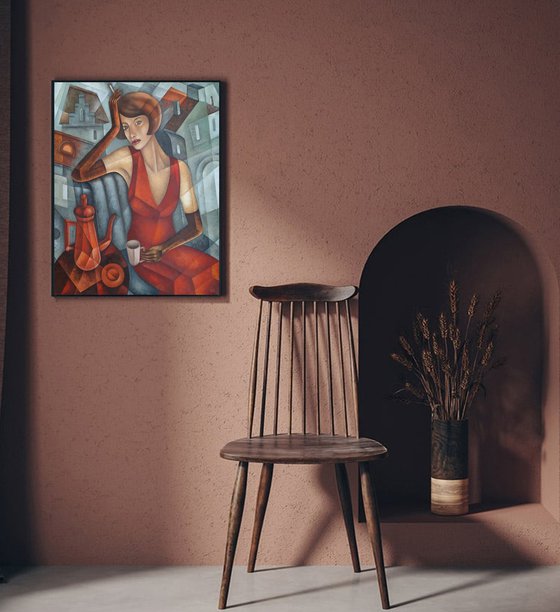Woman with a Cup of Coffee