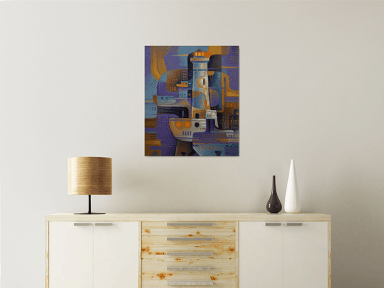 Lighthouse and ships