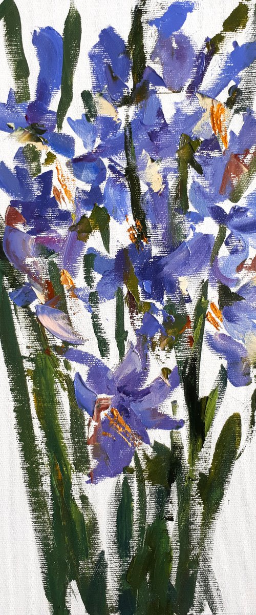 Irises /  ORIGINAL OIL PAINTING by Salana Art