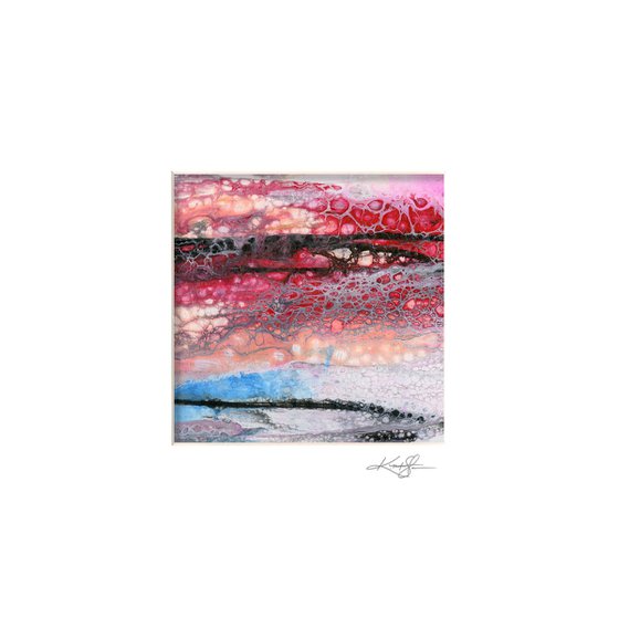 Abstract Secrets Collection 11 - 3 Abstract Paintings in mats by Kathy Morton Stanion