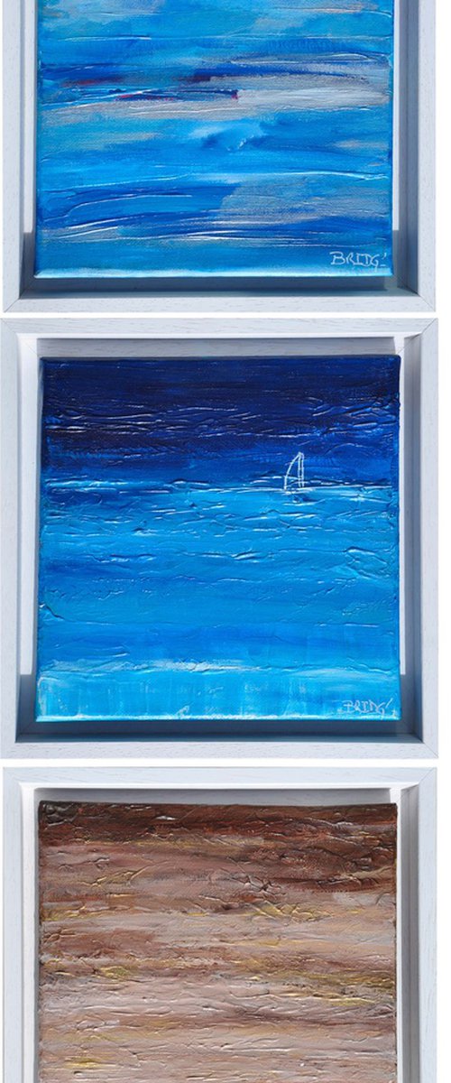 Ocean view, Tryptic. by Bridg'