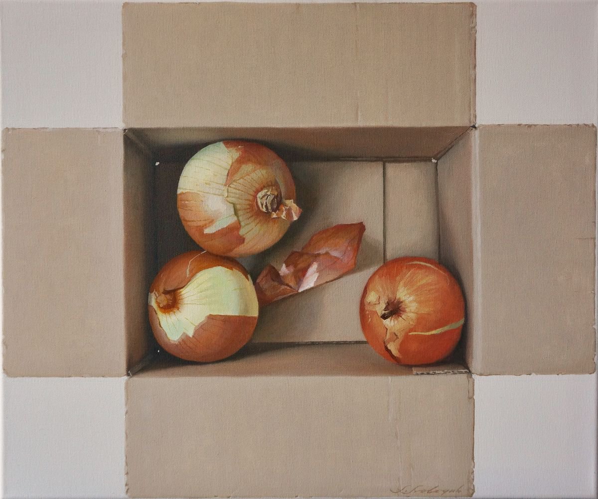 Photorealistic Still Life Oil Painting By Sergej Sologub, 24 X 20", Stillleben 6, Original Artwork