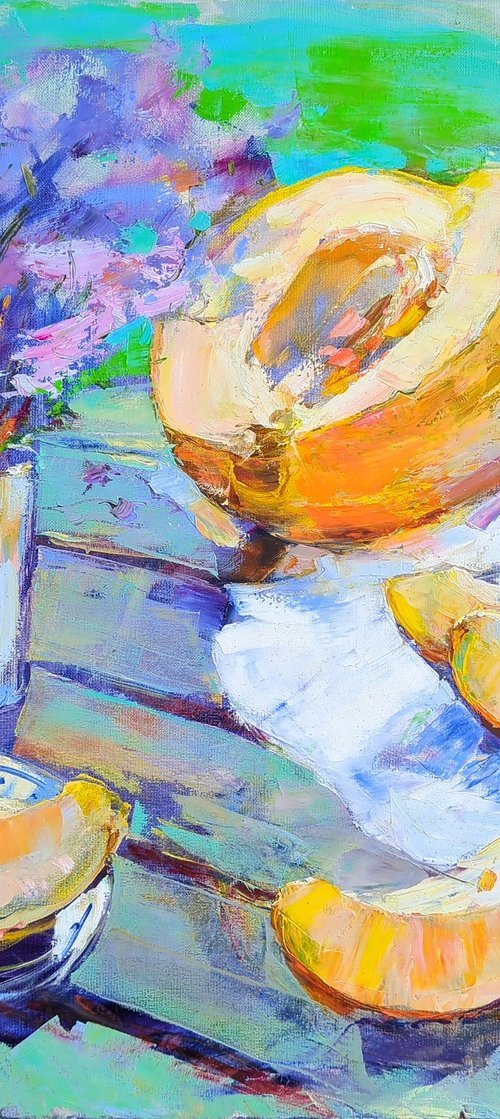 Sunny melons . Summer by Helen Shukina