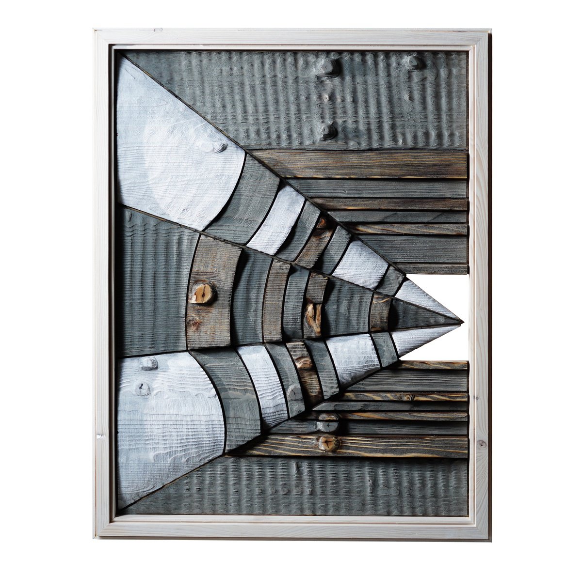 Abstract Relief By Sava Draganov, 19 X 25", "Direction", Original Artwork