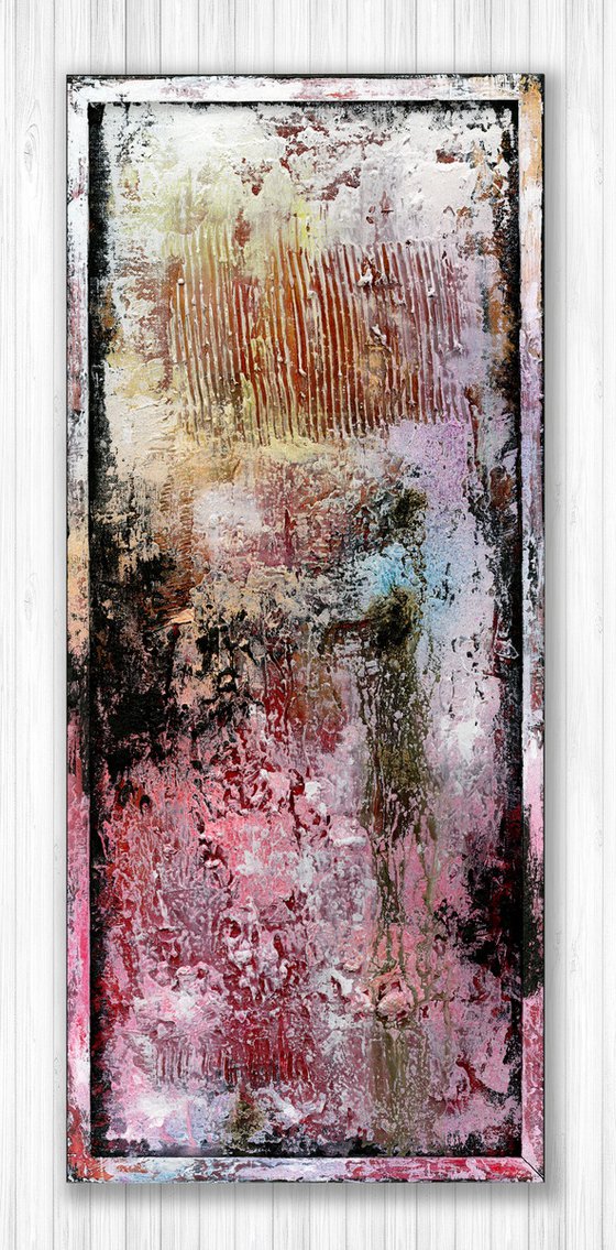 When Love Remains 3  - Framed Abstract Painting  by Kathy Morton Stanion