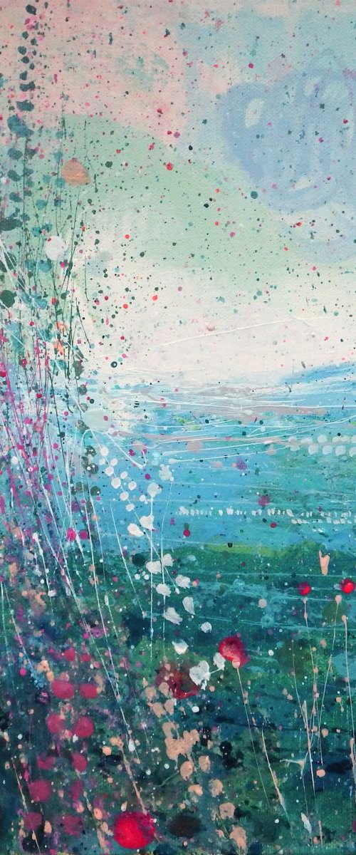 Green And Blue Autumn Coastpath by Sandy Dooley