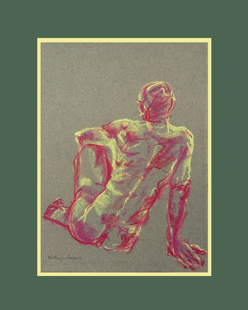 Casual Lively - male nude by Kathryn Sassall